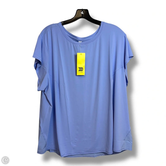 Athletic Top Short Sleeve By All In Motion In Blue, Size: 3x