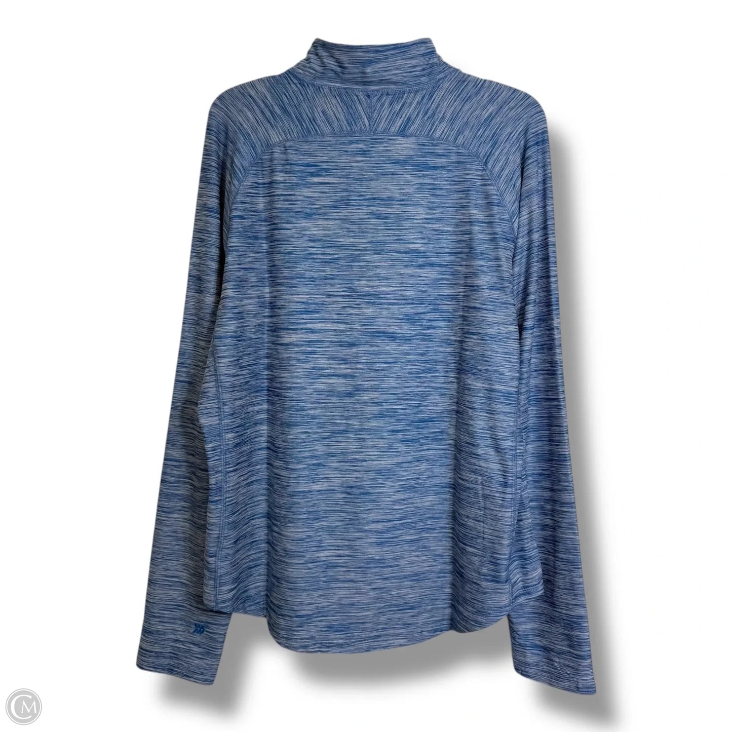 Athletic Top Long Sleeve Collar By All In Motion In Blue, Size: L