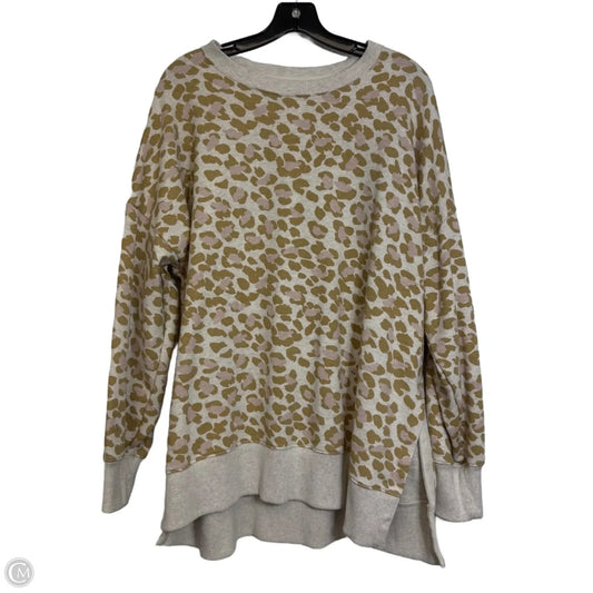 Sweatshirt Crewneck By Aerie In Animal Print, Size: Xl