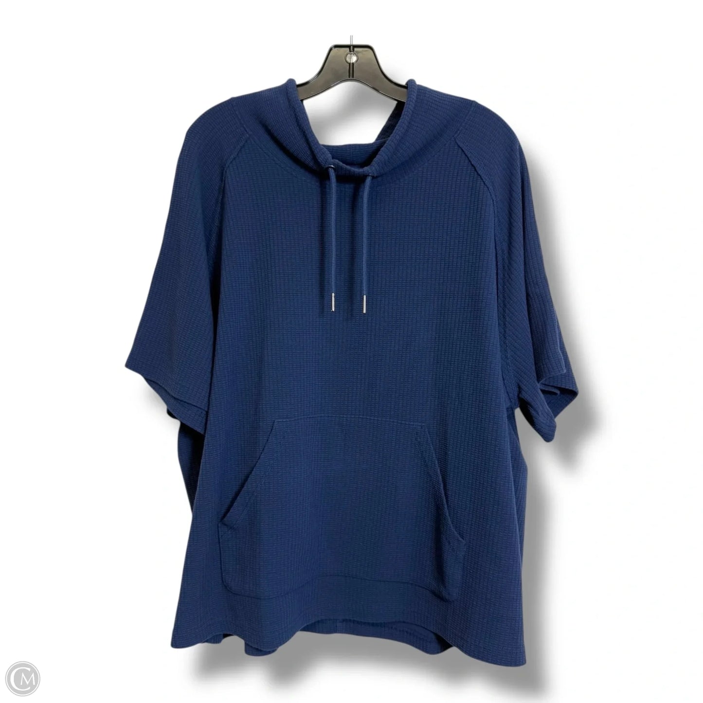 Top Short Sleeve By Tribal In Navy, Size: 2x