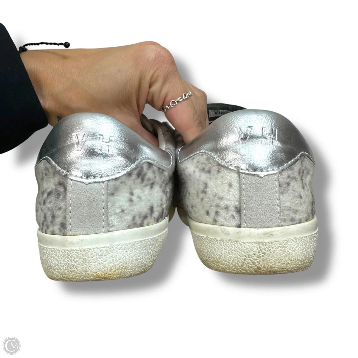 Shoes Sneakers By Vintage Havana In Silver, Size: 7
