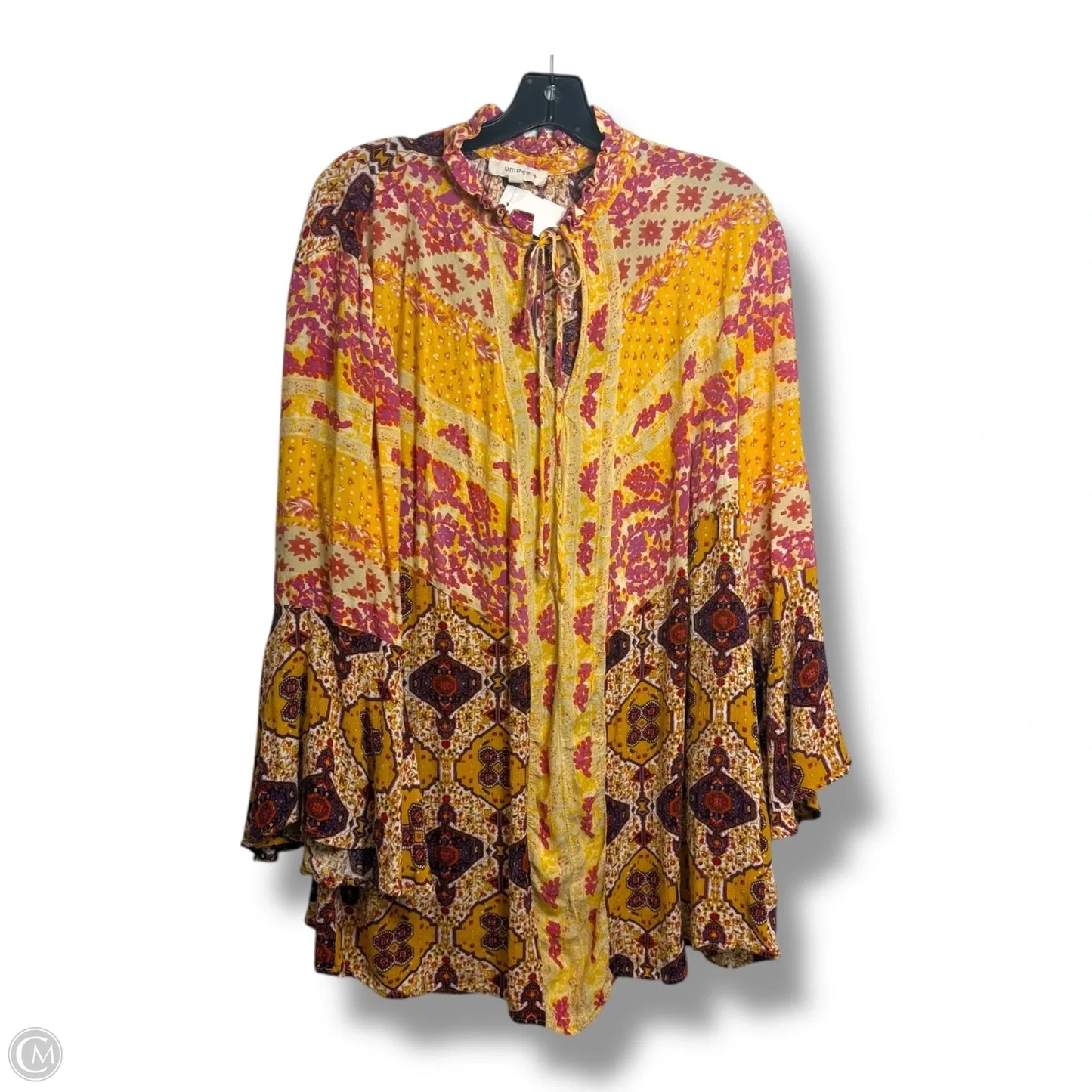 Top Long Sleeve By Umgee In Yellow, Size: 1x