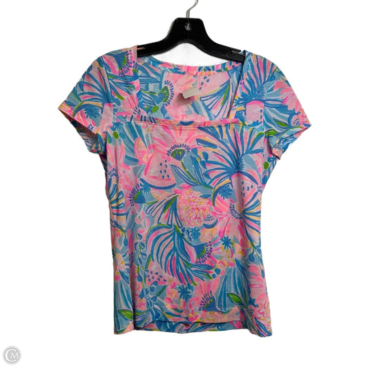 Top Short Sleeve Designer By Lilly Pulitzer In Pink, Size: Xs