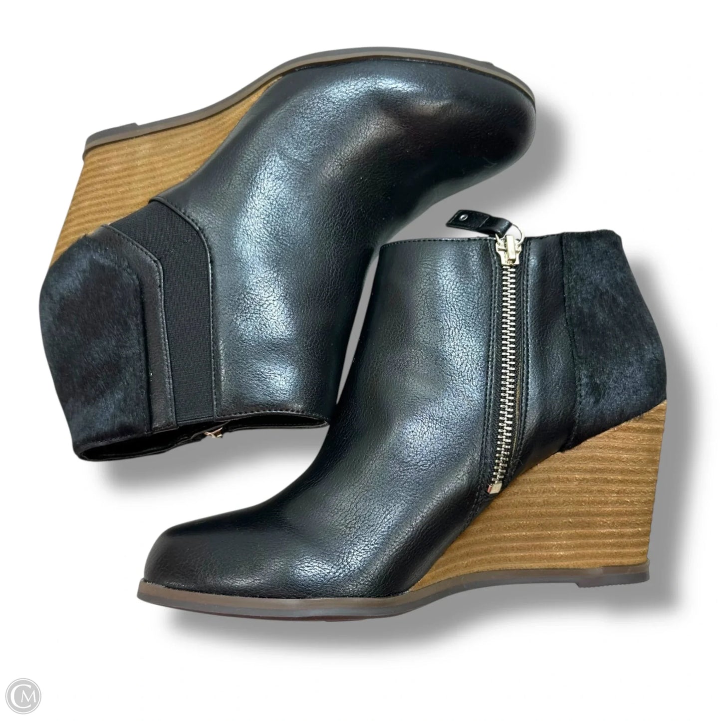 Boots Ankle Heels By Dr Scholls In Black, Size: 8