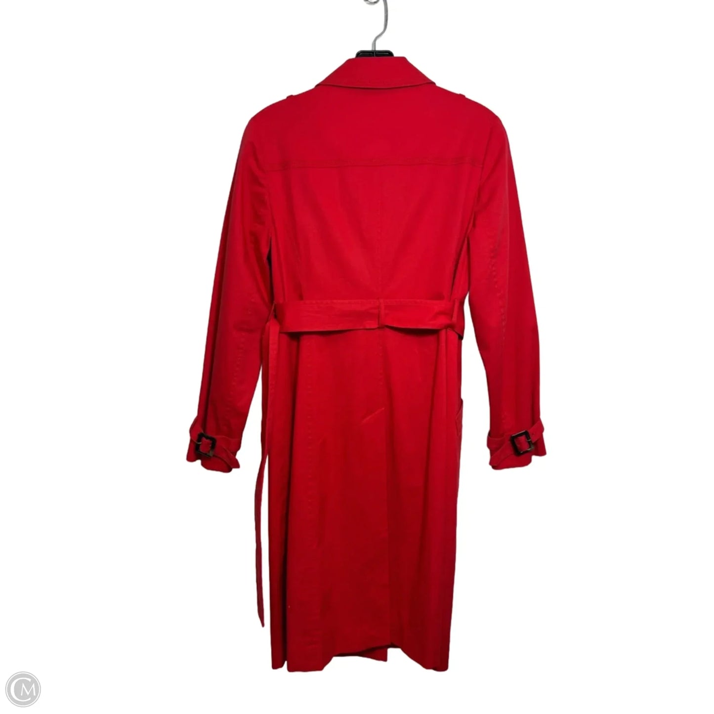 Coat Trench Coat By Talbots In Red, Size: Xs