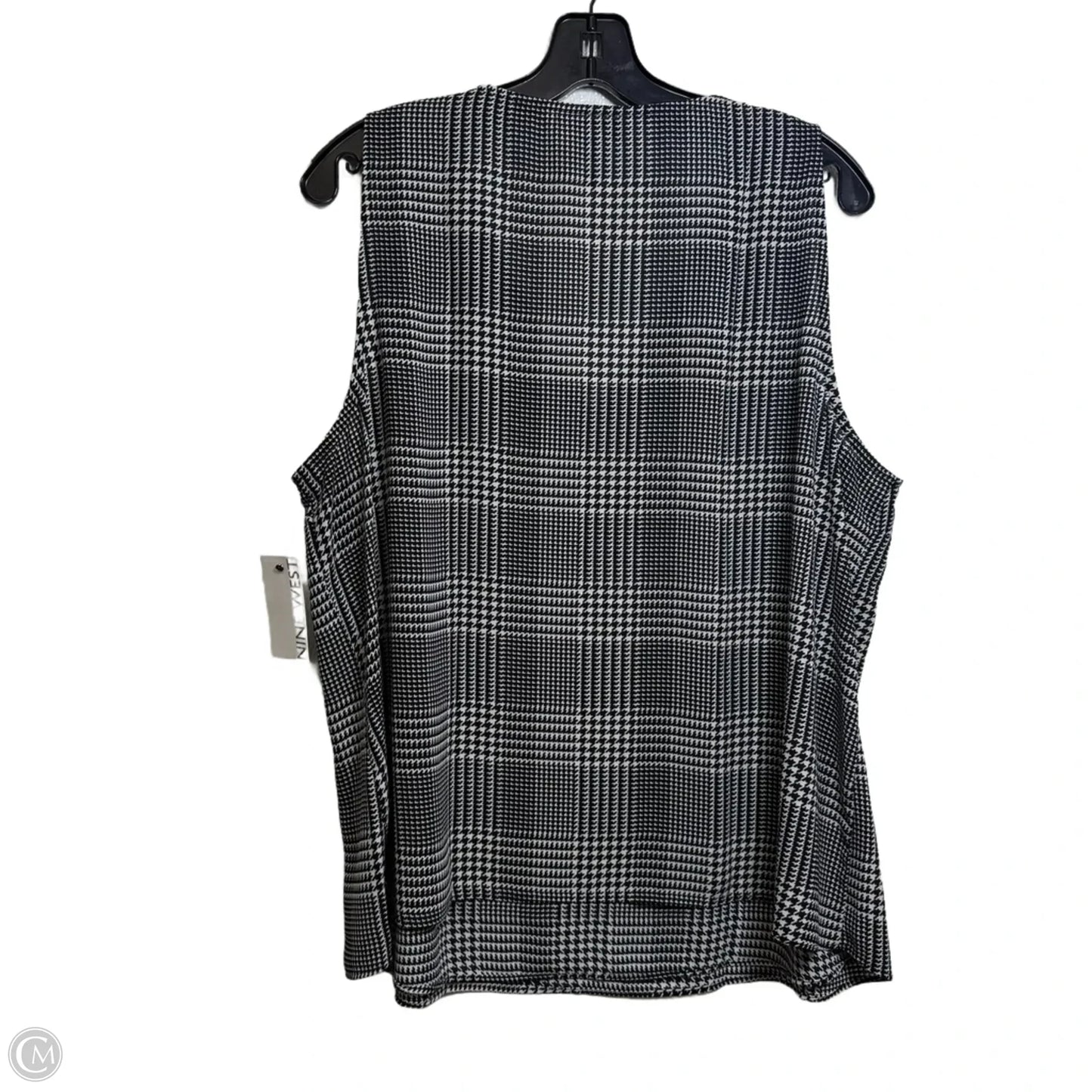 Top Sleeveless By Nine West Apparel In Black, Size: Xxl