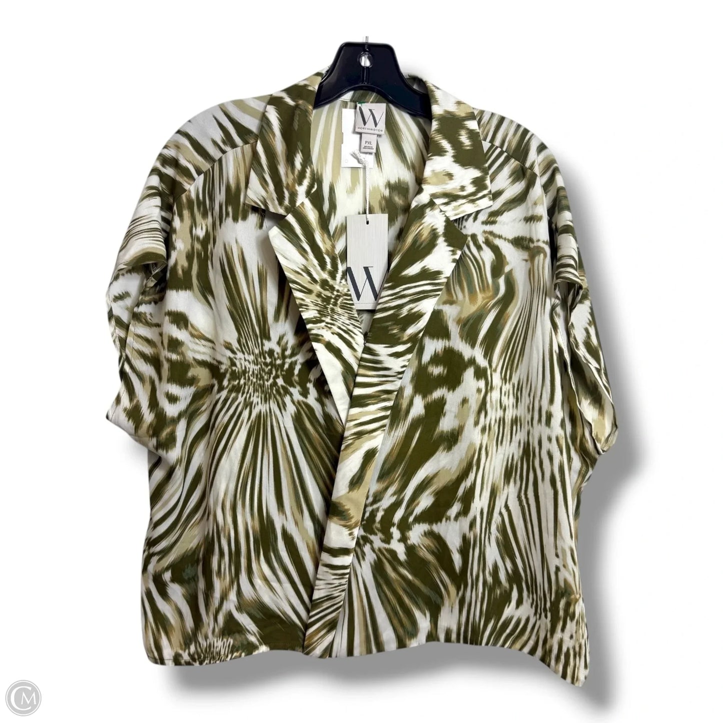 Top Sleeveless By Worthington In Green, Size: Xlp