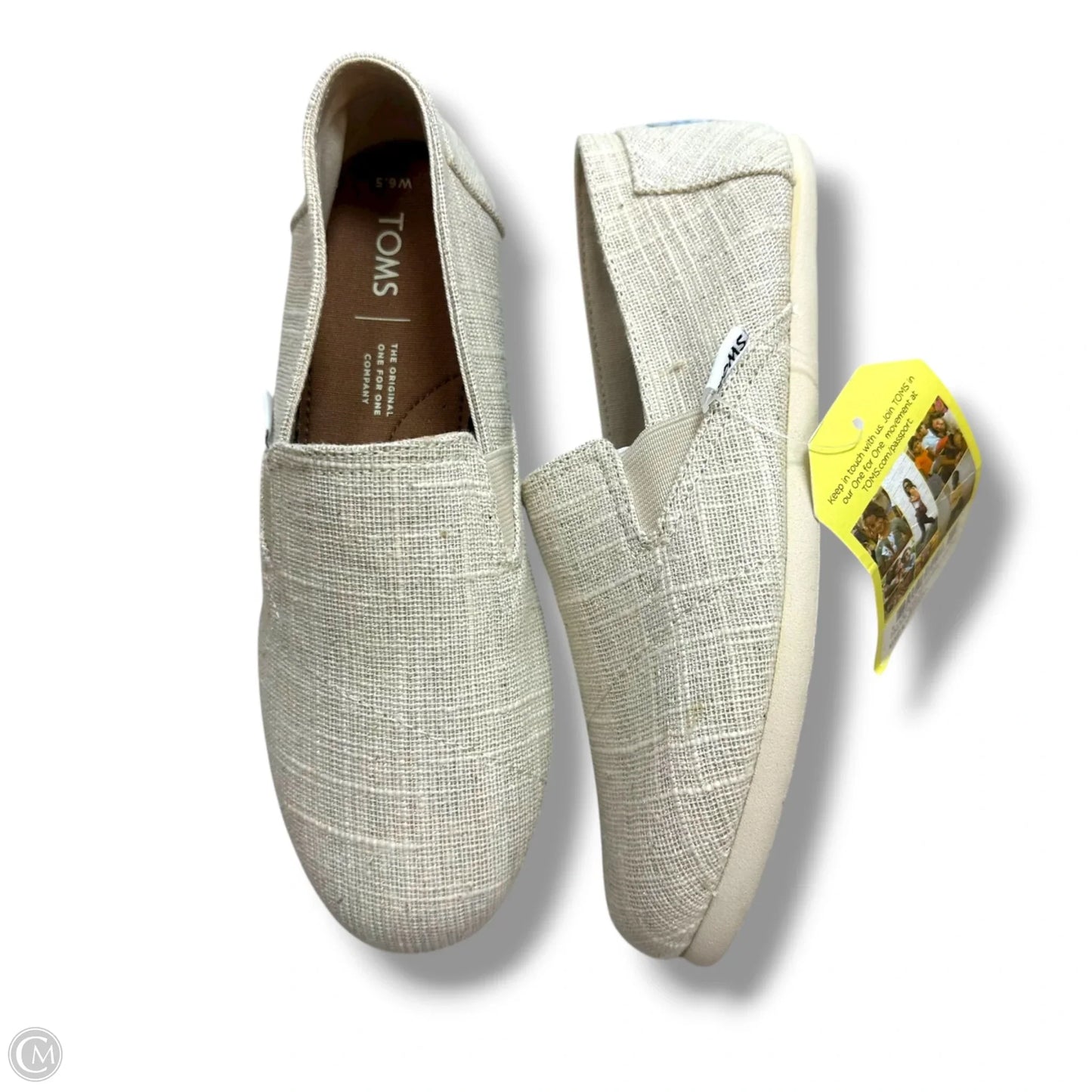 Shoes Flats By Toms In Ivory, Size: 6.5