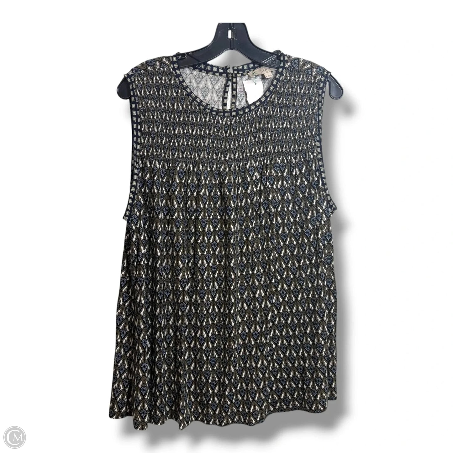 Top Sleeveless By Loft In Multi-colored, Size: Xl