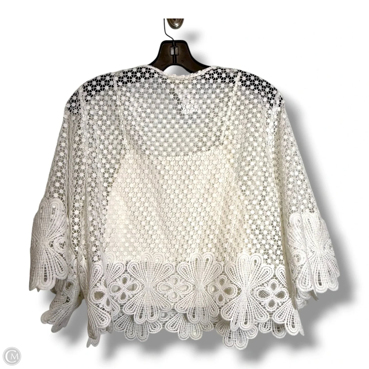 Top Short Sleeve By Miss Me In White, Size: M