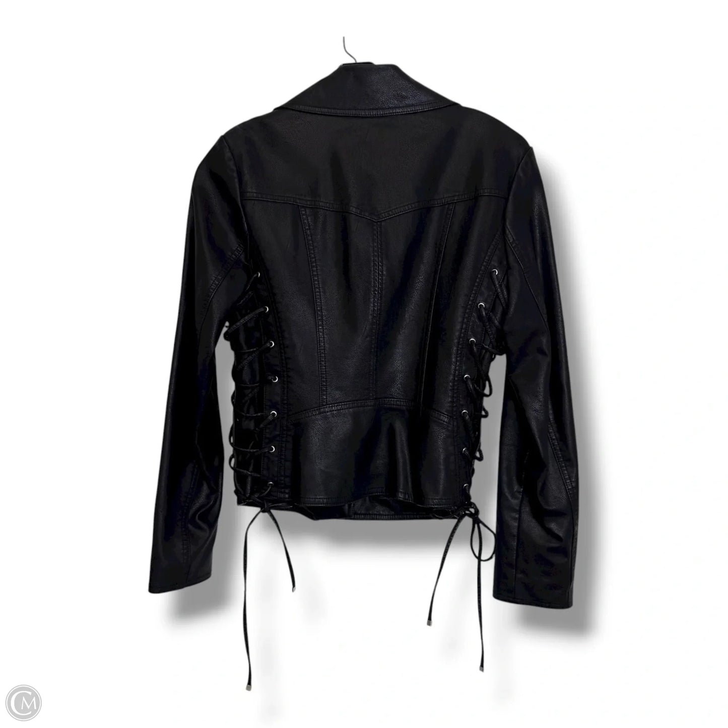 Jacket Moto By Guess In Black, Size: M