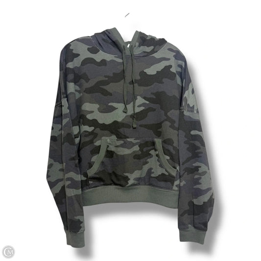 Sweatshirt Hoodie By Lucky Brand In Camouflage Print, Size: L