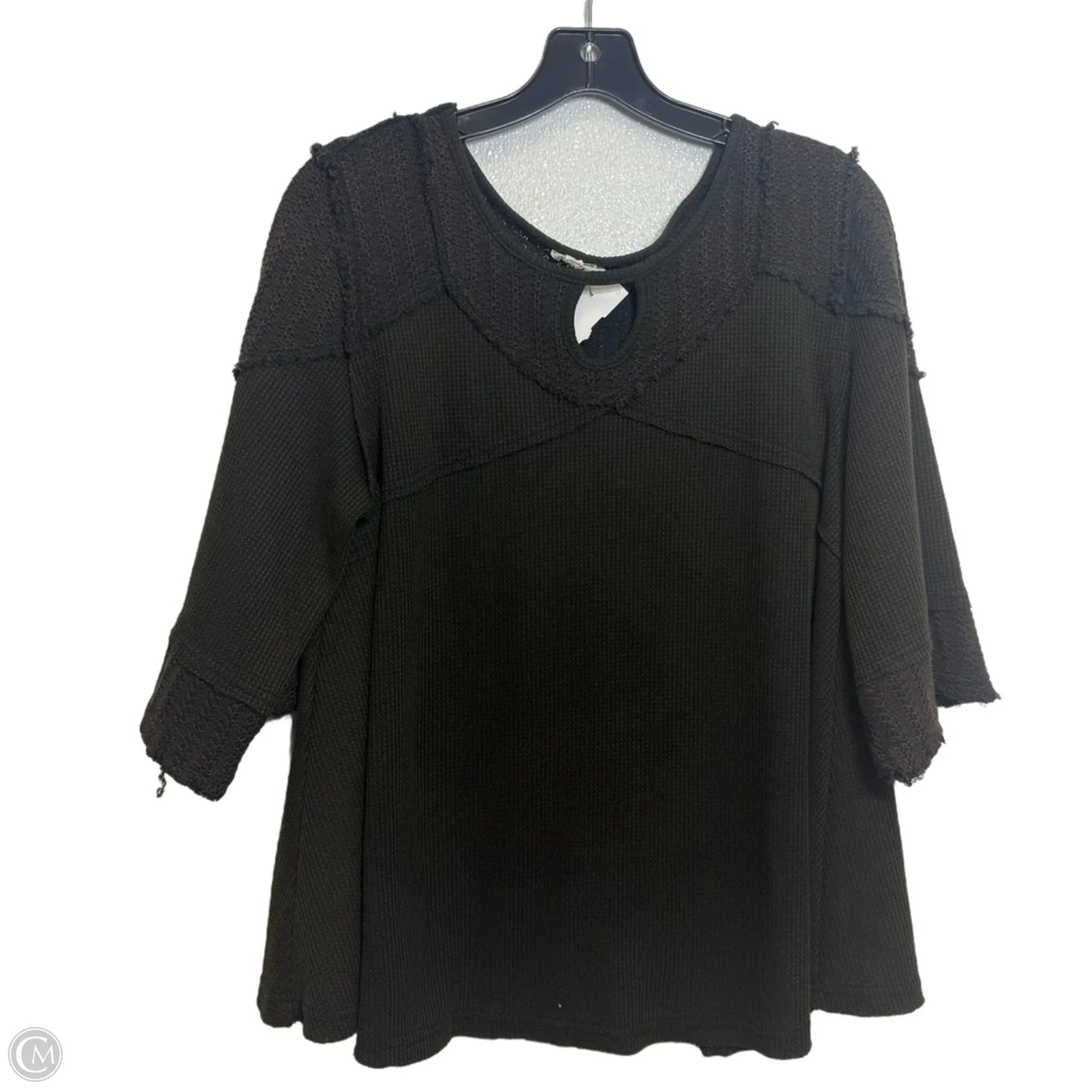 Top Short Sleeve By Pol In Brown, Size: M