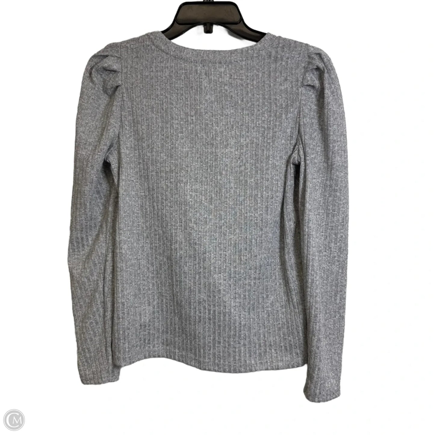 Top Long Sleeve By Pleione In Grey, Size: M