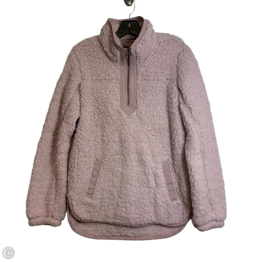 Jacket Fleece By Abercrombie And Fitch In Pink, Size: M
