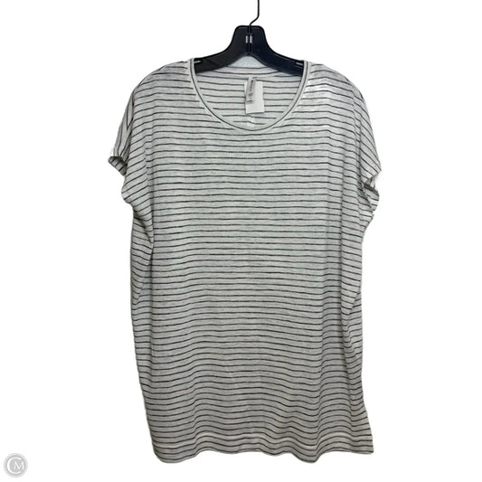 Athletic Top Short Sleeve By Athleta In Striped Pattern, Size: S