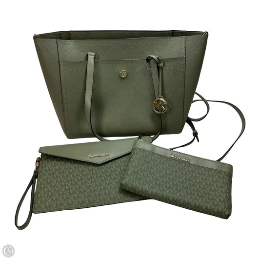 Maisie Large Pebbled Leather 3-in-1 Tote Bag Handbag Designer By Michael Kors, Size: Large