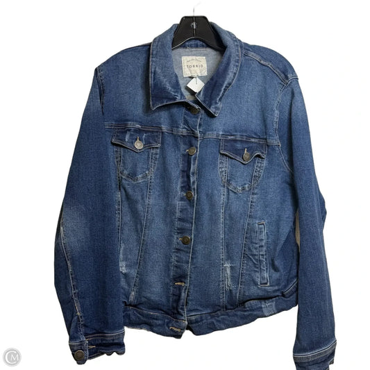 Jacket Denim By Torrid In Blue Denim, Size: 2x