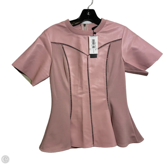 Top Short Sleeve By Gracia In Pink, Size: S