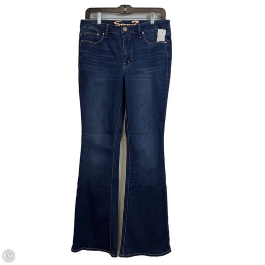 Jeans Flared By Seven 7 In Blue Denim, Size: 6