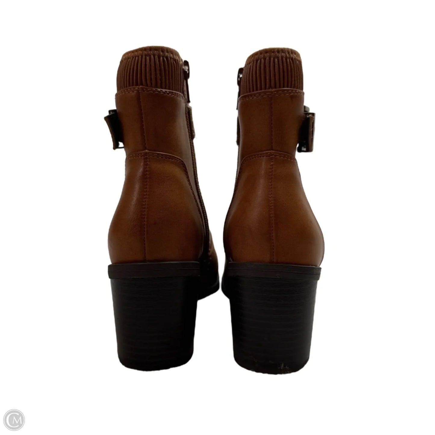 Boots Ankle Heels By White Mountain In Tan, Size: 5.5