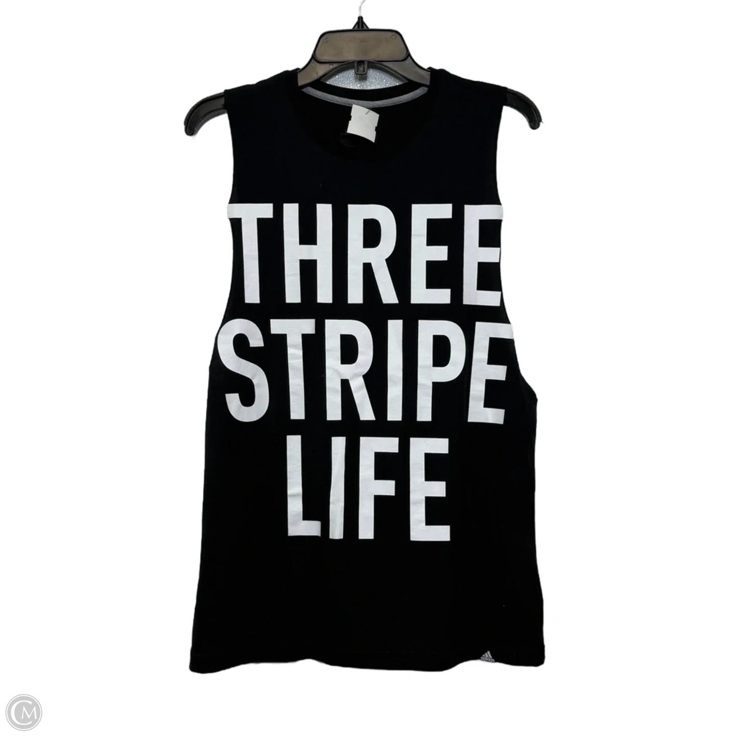 Athletic Tank Top By Adidas In Black, Size: L