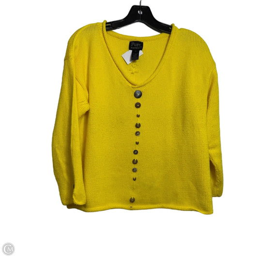 Sweater By Clothes Mentor In Yellow, Size: M