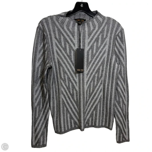 Sweater By Truth In Grey, Size: L
