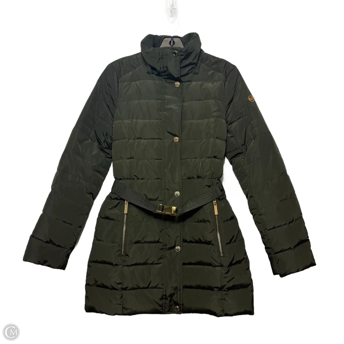 Coat Puffer & Quilted By Michael By Michael Kors In Green, Size: Xxs