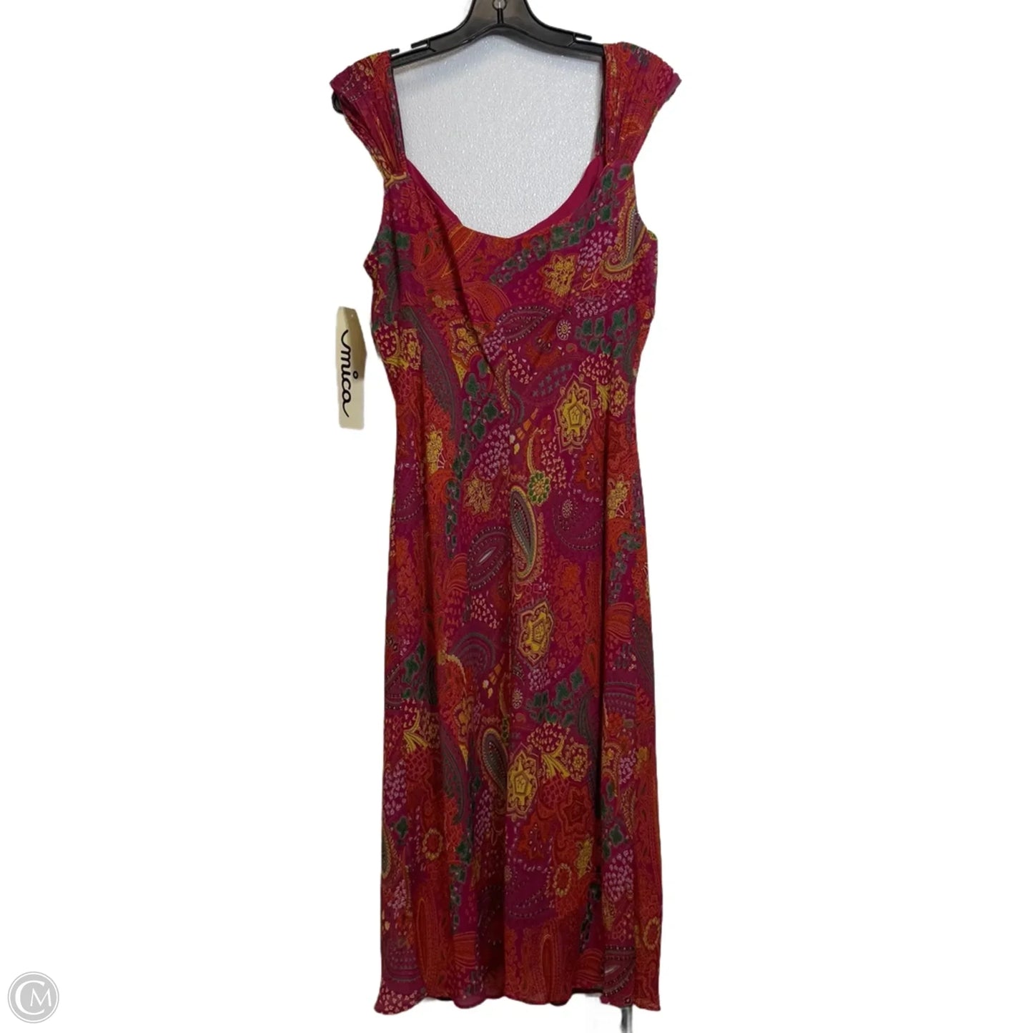 Dress Casual Midi By Cmf In Pink, Size: 12