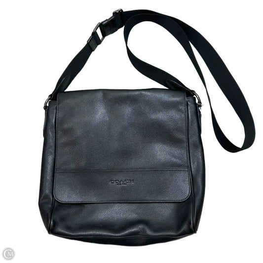 Houston map messenger leather Crossbody Designer By Coach, Size: Medium