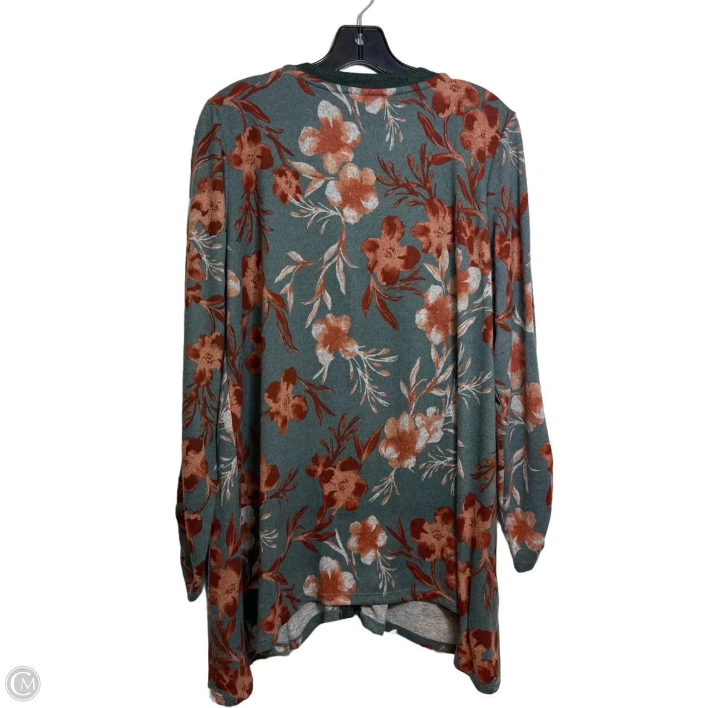 Cardigan By Logo In Floral Print, Size: L
