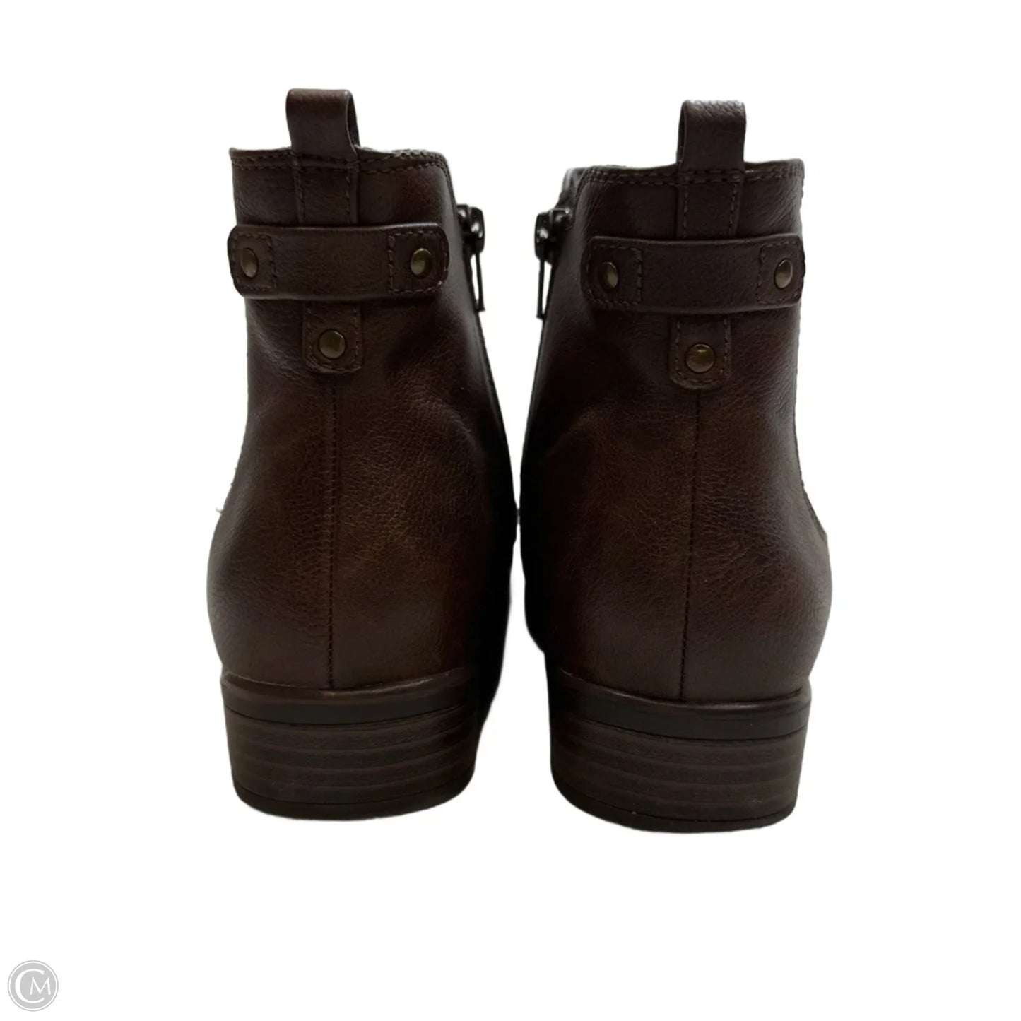 Boots Ankle Flats By Yuu Collection In Brown, Size: 8