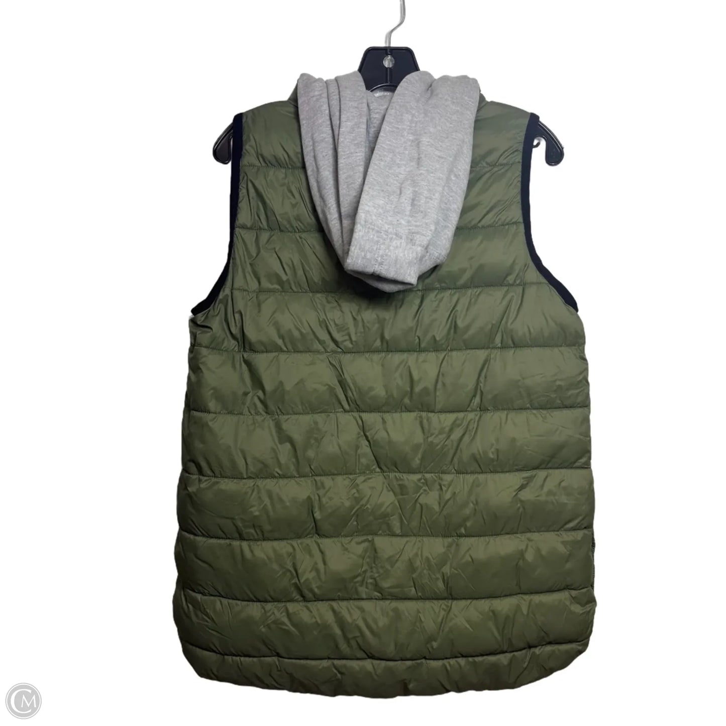Vest Puffer & Quilted By Calvin Klein Performance In Green, Size: M