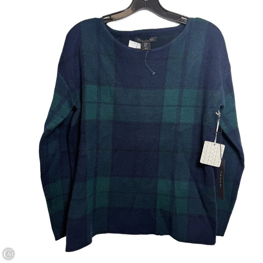 Sweater By Tahari In Plaid Pattern, Size: M