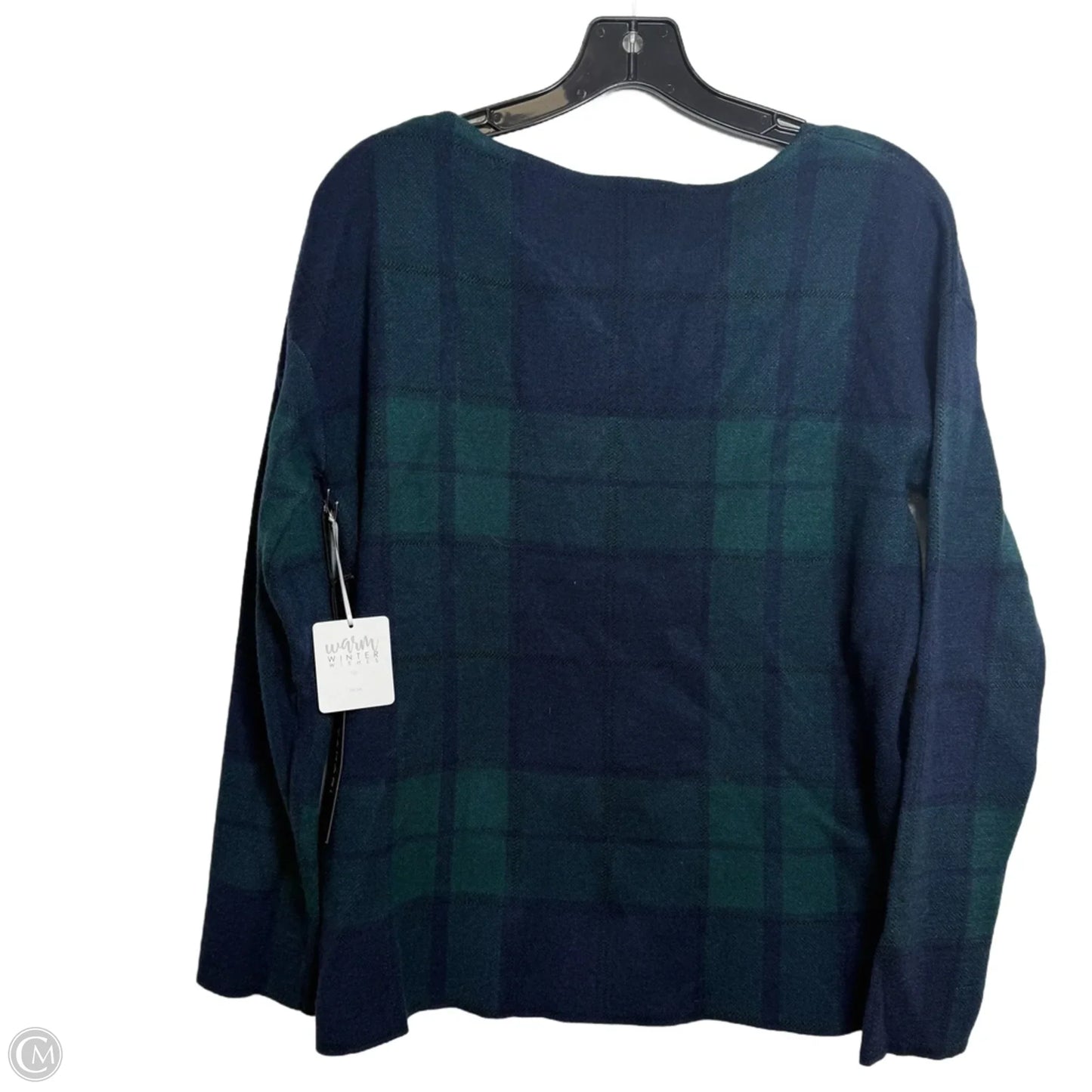 Sweater By Tahari In Plaid Pattern, Size: M