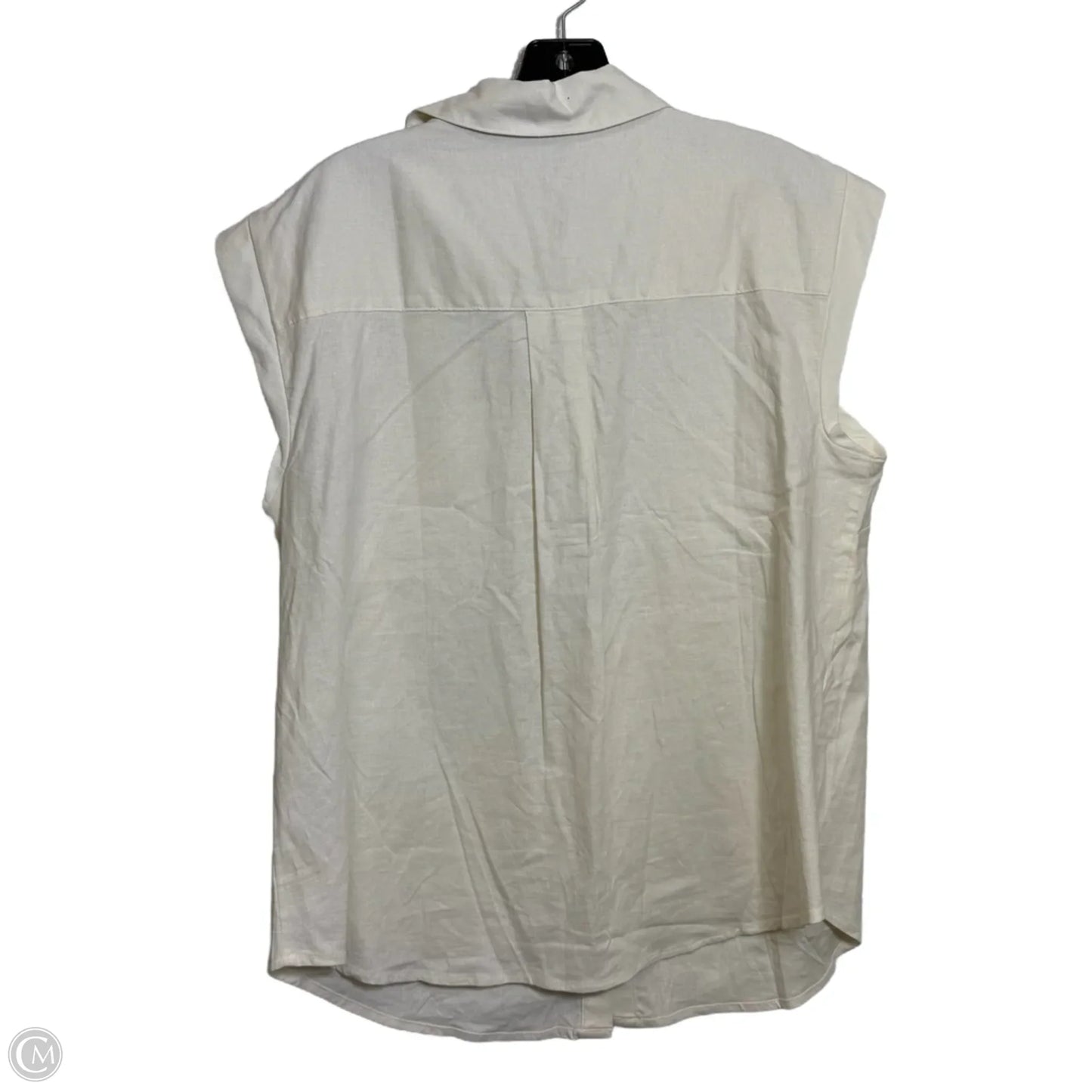 Top Sleeveless By Inc In Ivory, Size: 1x