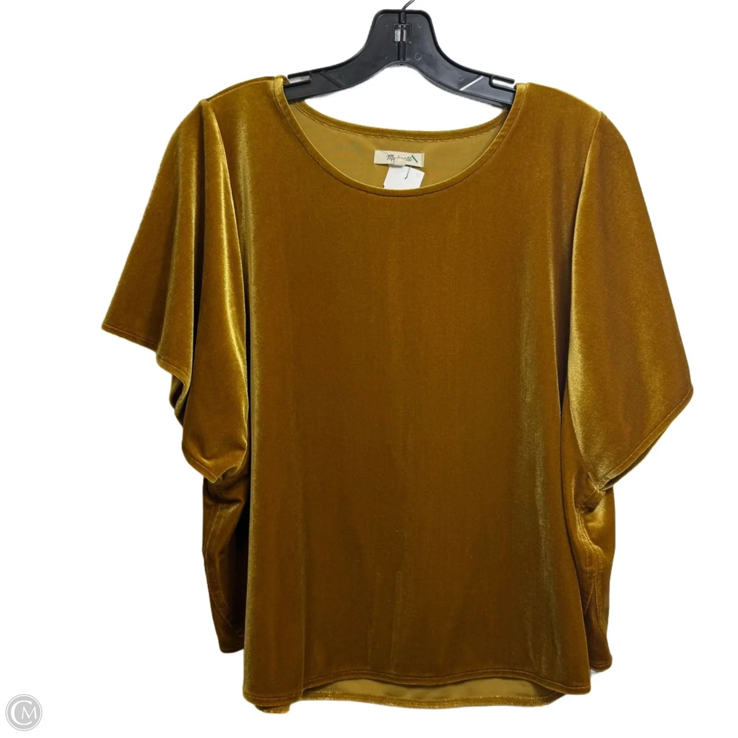 Top Short Sleeve By Madewell In Gold, Size: Xl