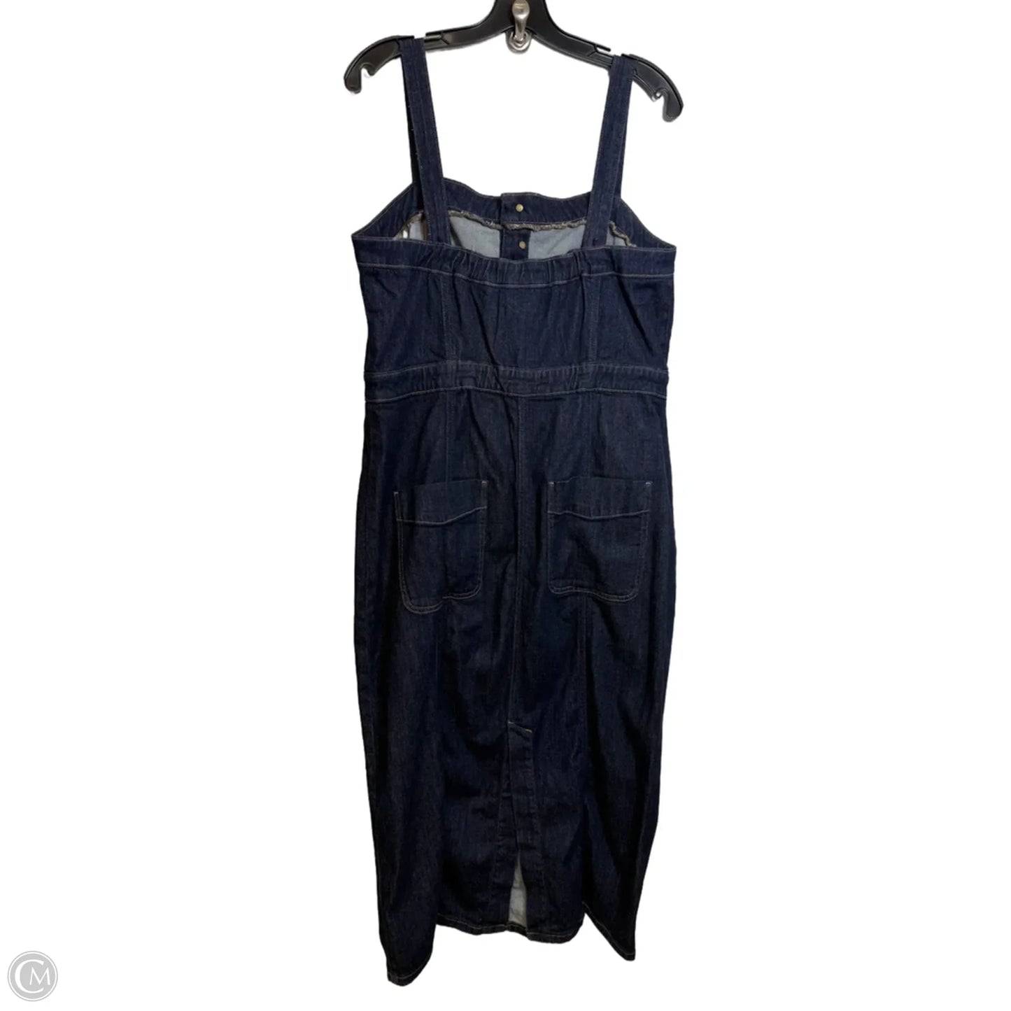 Dress Casual Midi By American Eagle In Blue Denim, Size: Xl