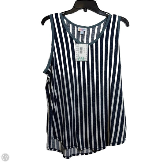 Top Sleeveless By Lularoe In Striped Pattern, Size: 2x