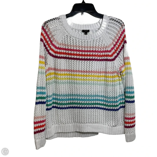 Sweater By Talbots In Rainbow Print, Size: Xlp