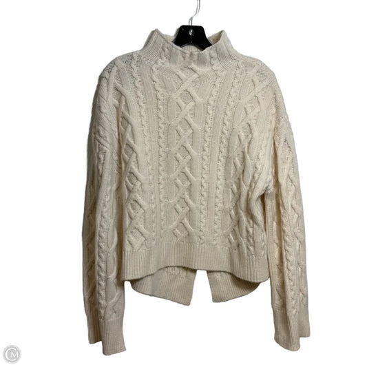 Sweater By Banana Republic In Ivory, Size: L