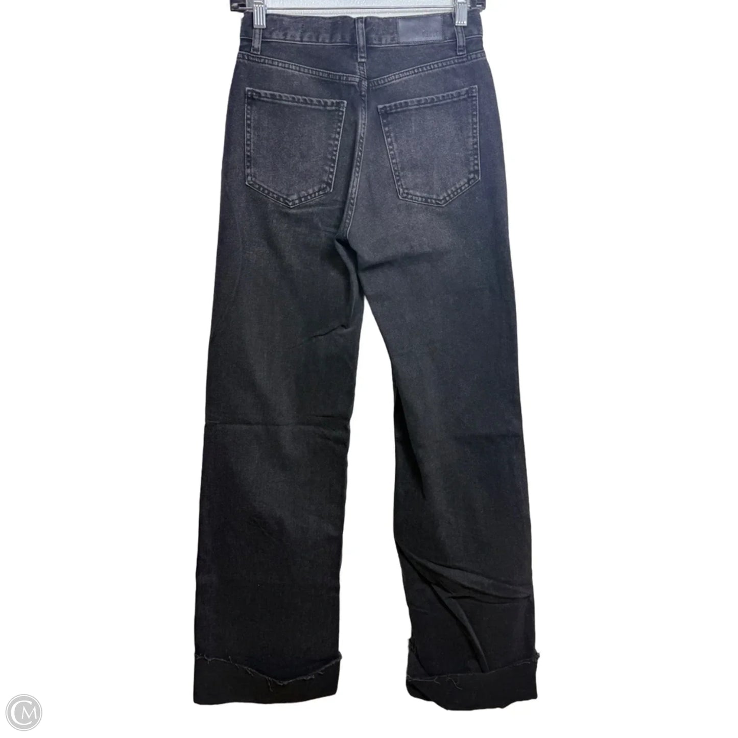 Jeans Wide Leg By Rails In Black Denim, Size: 0