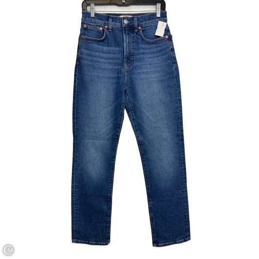 Jeans Straight By Madewell In Blue Denim, Size: 4