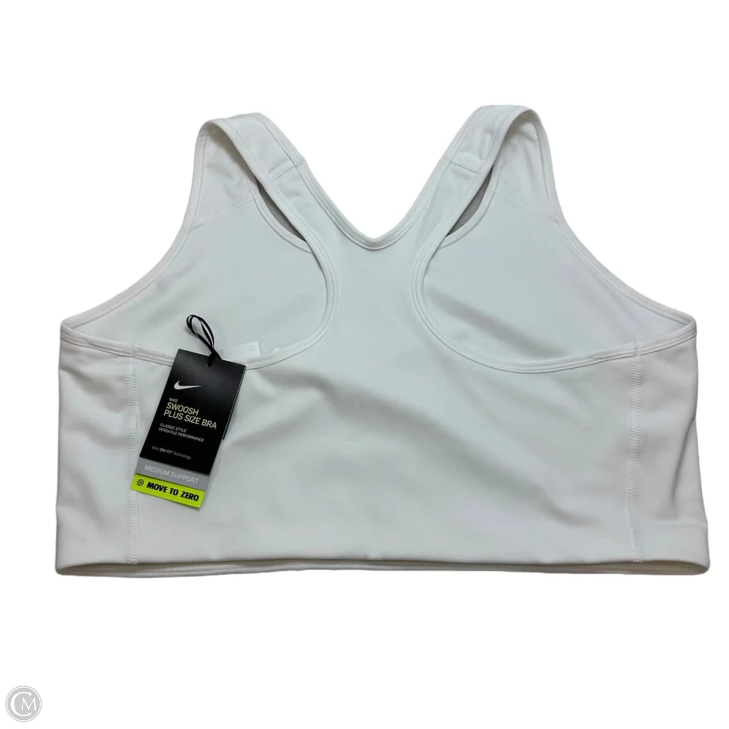 Athletic Bra By Nike In White, Size: 3x
