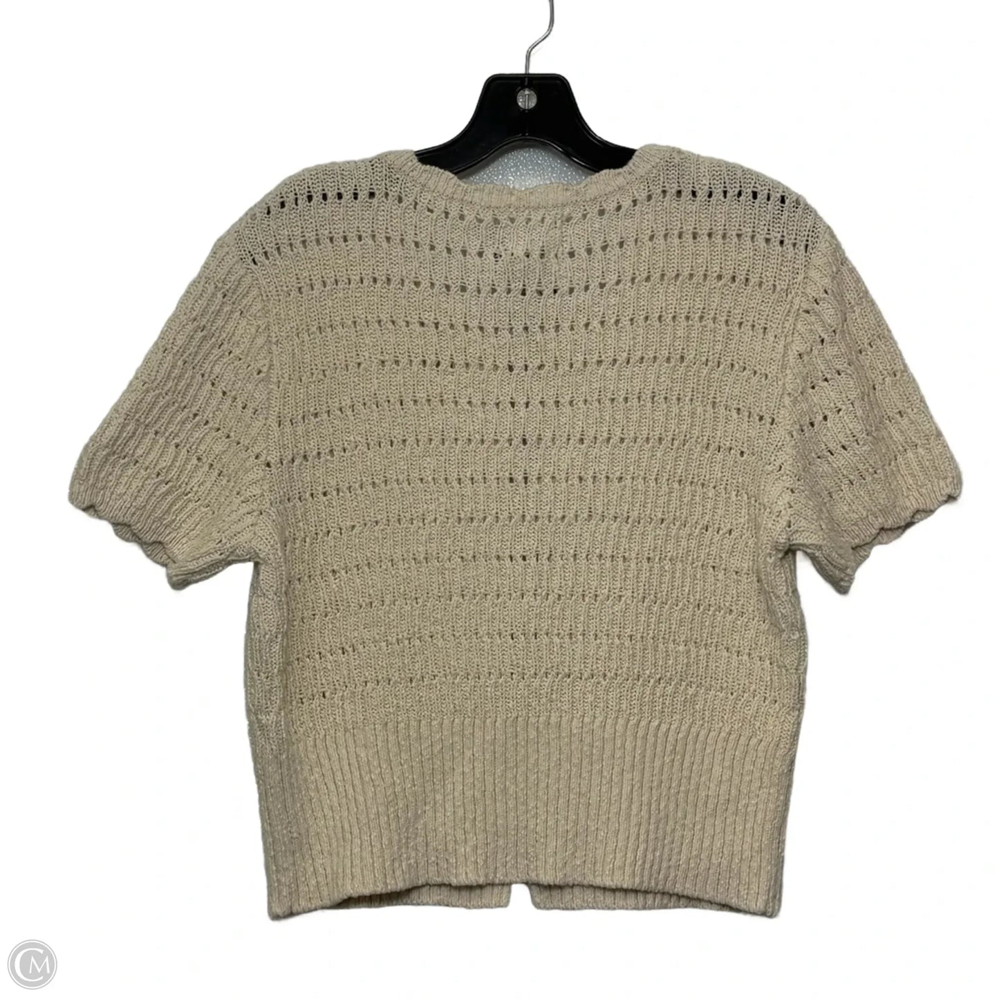 Top Short Sleeve By Asos In Ivory, Size: M