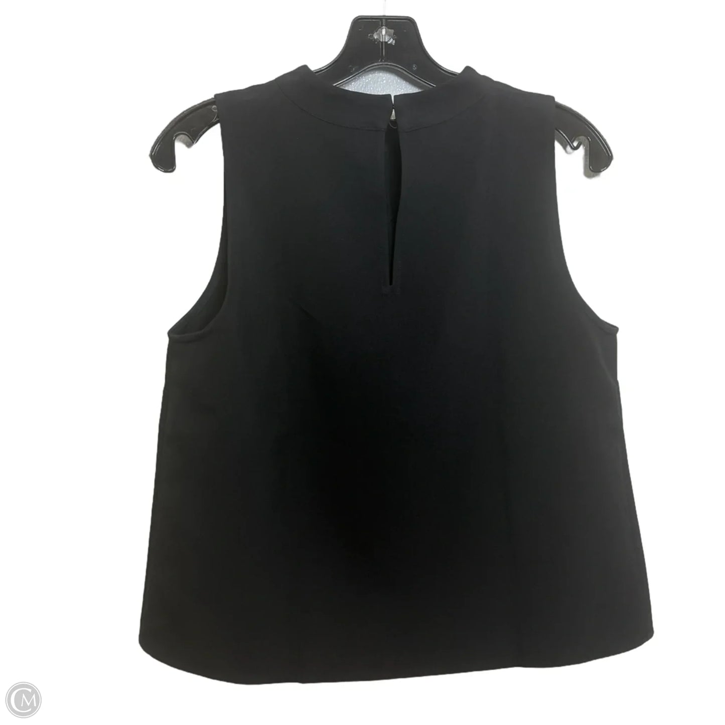 Top Sleeveless By Loft In Black, Size: S