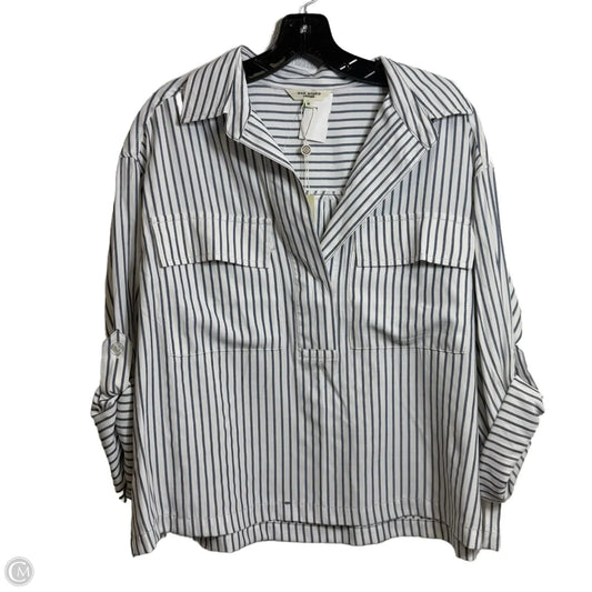 Top Long Sleeve By Max Studio In Striped Pattern, Size: M