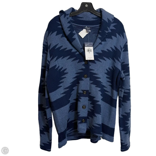 Cardigan By Chaps In Blue, Size: Xl