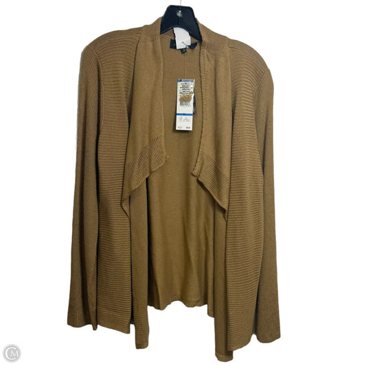 Cardigan By Jones New York In Tan, Size: Xl